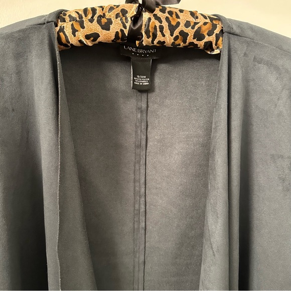 Lane Bryant Faux Suede Waterfall Front Jacket - Picture 3 of 3